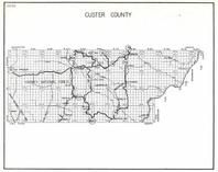Custer County, Harney National Forest, Mohler, Buffalo Gap, Pringle, Loring, Argyle, South Dakota State Atlas 1930c